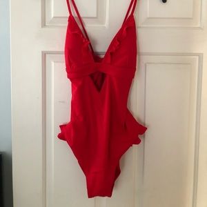Hot red one peice